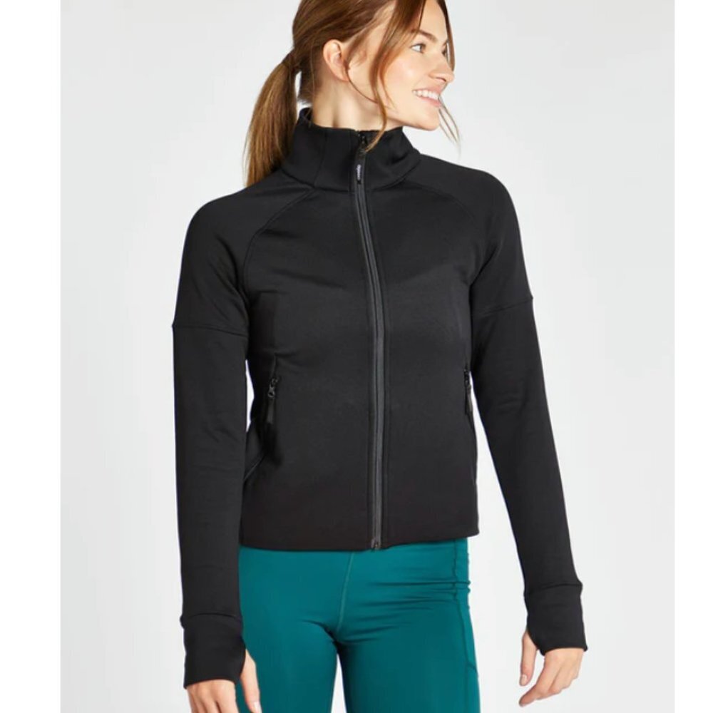 Oiselle Zip Up workout jacket black large